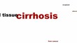 Cirrhosis medical symbol concept