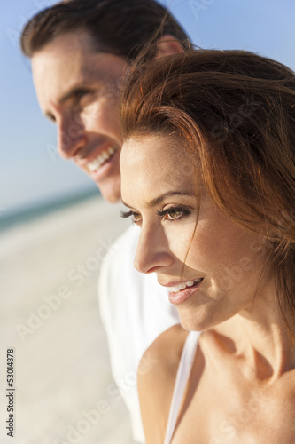 Photo: Middle Aged Man Woman Couple At Beach Middle Aged Man Woman Couple At Beach