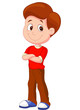 Cute boy standing
