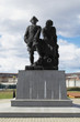 Monument to Peter the Great and Nikita Demidov  in city of  Nev