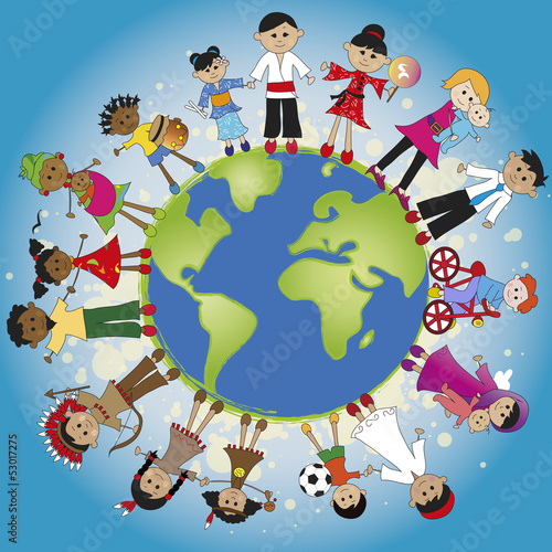Illustration: family world family world