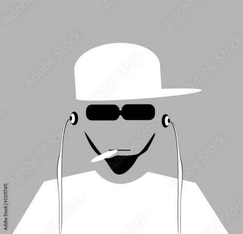 Vector: young man smoking marijuana young man smoking marijuana