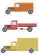 Vintage truck set.