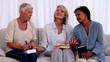 Video: Three mature friends praying together Three mature friends praying together