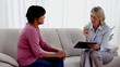 Woman and therapist
