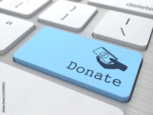 Illustration: Donate Button. Donate Button.