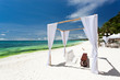 Wedding arch on beach