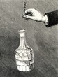 Elevating the carafe with a straw