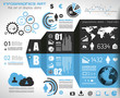 Infographic elements - set of paper tags,