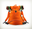 Travel backpack, orange