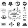 Vector: Independence day american sign and icon, vector Independence day american sign and icon, vector