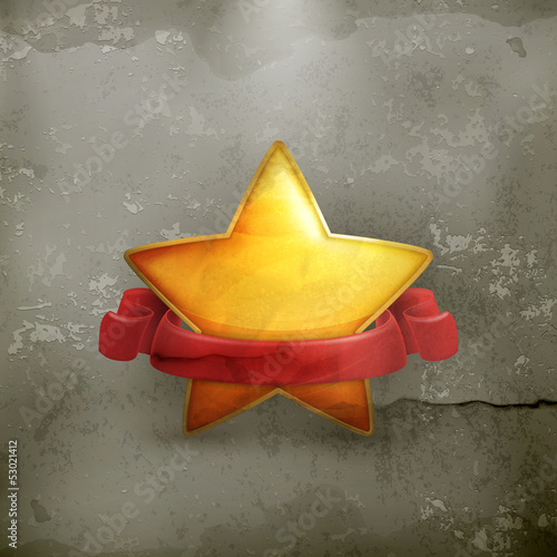 Vector: Star, award old style Star, award old style