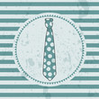 Retro card with male tie