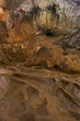stalactites and stalagmites in valporquero cave