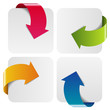 Flèche quatre couleurs