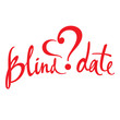 Blind Date love affair secret surprise heart concept