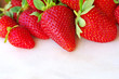 fresh strawberry on the clean  white background