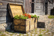 Old Wooden Treasure Chest Fill...