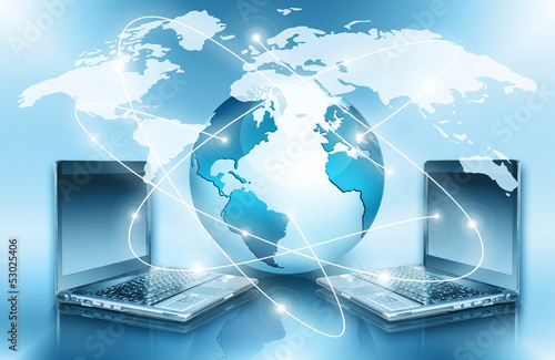Illustration: Best Internet Concept of global business from concepts series Best Internet Concept of global business from concepts series