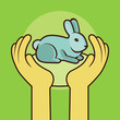 Vector not tested on animals sign