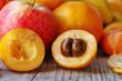 Half of ripe loquat medlar