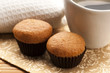 Homemade chocolate muffins