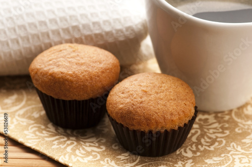 Photo: Homemade chocolate muffins Homemade chocolate muffins