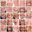 Photo: Collage of white smiles Collage of white smiles