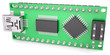 Computer board with chips and USB output