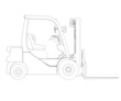 Tractor rendering in lines