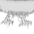 Oil tank rendering in lines