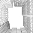 Illustration: Skyscraper rendering in lines Skyscraper rendering in lines
