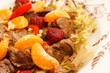 Photo: chicken liver with fruits chicken liver with fruits