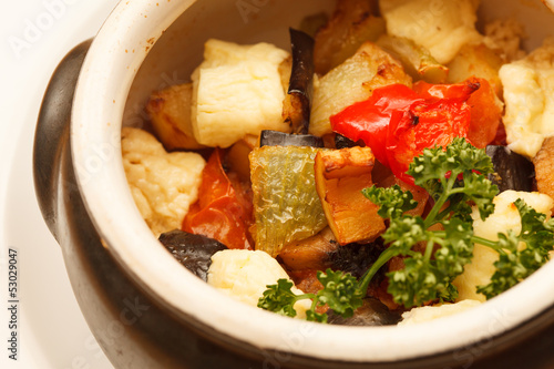 Photo: vegetables in the pot vegetables in the pot