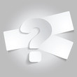 Vector abstract background with a question mark