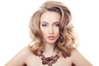 Fashion Portrait Of Beautiful Luxury Woman With Jewelry Isolated