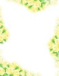 yellow flowers frame illustration designs