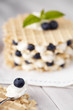 Waffle with blueberry