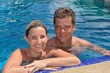 Photo: happy young couple at summer vacation have fun and relax at bea happy young couple at summer vacation have fun and relax at bea
