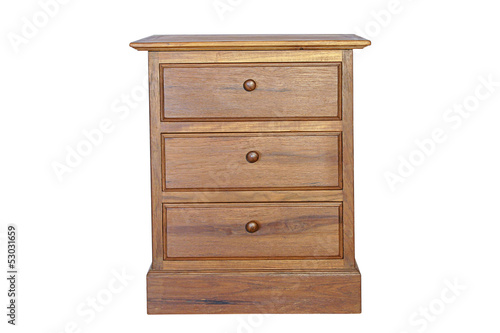 Photo: Wooden cabinet isolated Wooden cabinet isolated