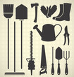 Vector Set: Garden Tool Silhouettes