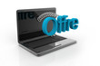 Offer Message On Laptop Showing Online Discounts