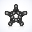 Vektor: Bike chain star Bike chain star