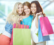 Photo: Glamorous shoppers Glamorous shoppers