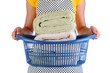 Maid With Basket of Towels