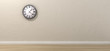 Illustration: Antique Clock Hanging In Empty Room Antique Clock Hanging In Empty Room