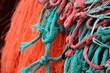 filets de pêche sur un chalutier