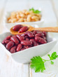 red and white beans