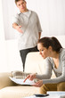 Fighting couple over bills and tax