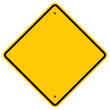 Diamond Shape Warning Sign